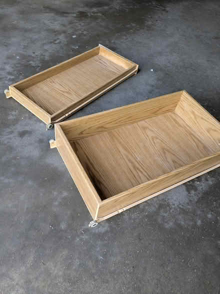 Photo of free cabinet drawers & slide-out shelves (Oregon, WI) #1