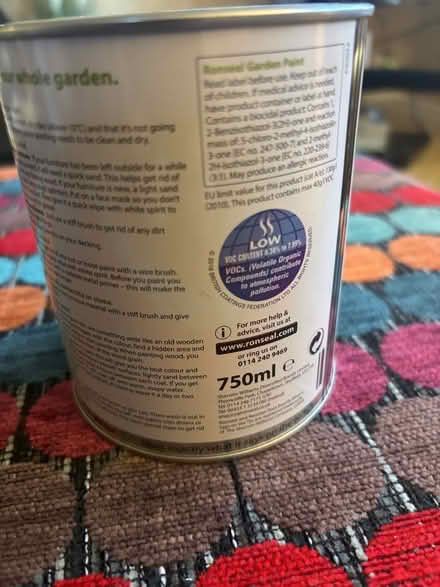 Photo of free Ronseal Garden paint 750ml (Comberton DY10) #3