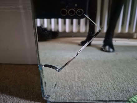 Photo of free Large Bathroom Mirror - cracked corner (Crookes S10) #2