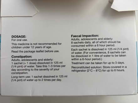 Photo of free Laxido and Movicol for constipation (Great Barr B437LA) #3