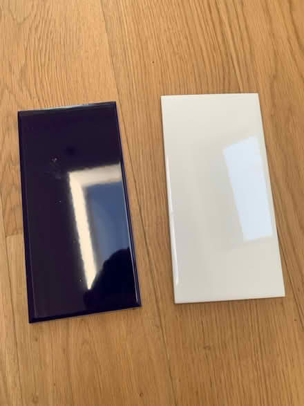 Photo of free Kitchen tiles: 36 white, 10 blue (W12) #1