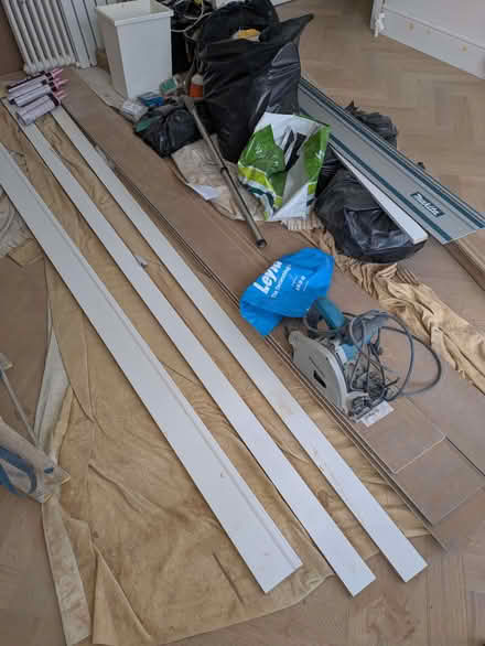 Photo of free 15 MDF planks of wood 7.5 x 300cm (Kensal Rise/Green NW10) #1