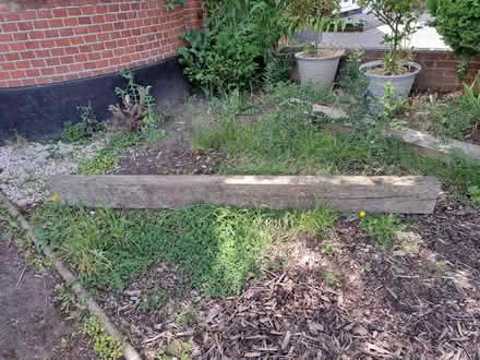 Photo of free Three 8 foot garden sleepers (Moulsham CM2) #1