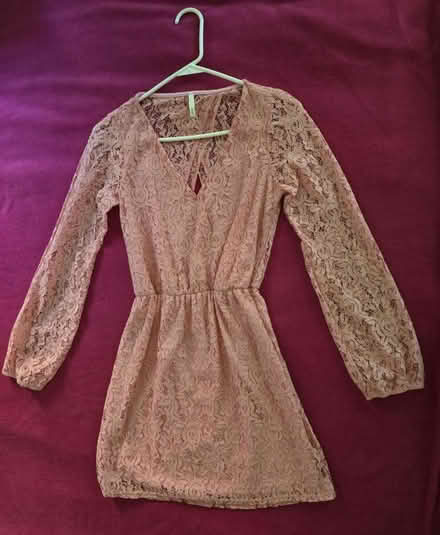 Photo of free Long Sleeve Pink Lace Dress - Small (West 7th) #1