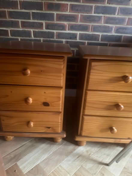 Photo of free Pine Bedside tables/drawers (Pagham West Sussex PO21) #1