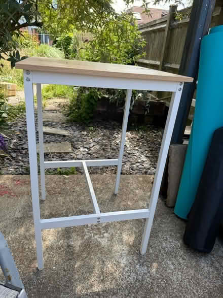 Photo of free Tall table/kitchen island &2 stools (Bognor Regis PO21) #2