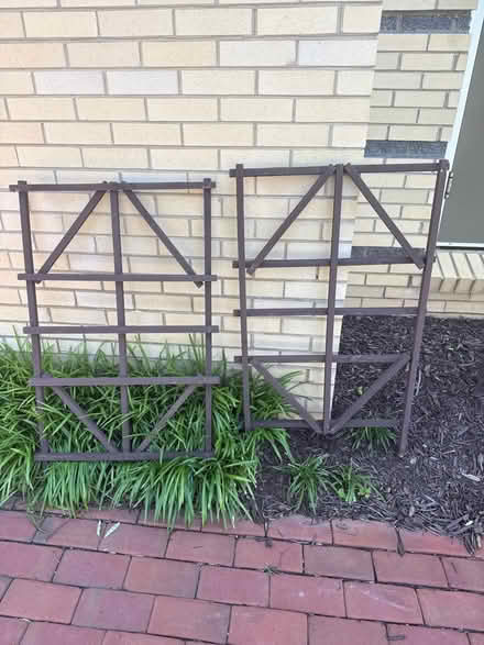 Photo of free Two, 39” wooden trellis (Del Ray near GW Middle School) #1