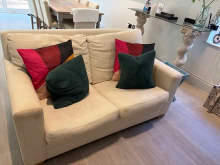 Photo of free White 2 seater sofa (KT13 Weybridge) #1