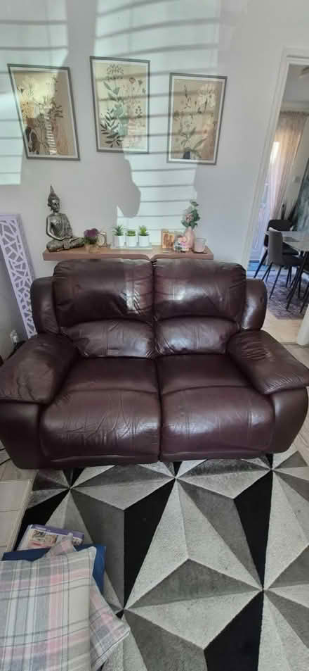 Photo of free 2 seater leather sofa (B42 great Barr) #2