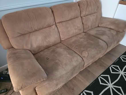 Photo of free Large Fabric Recliner Sofa (TN33) #2
