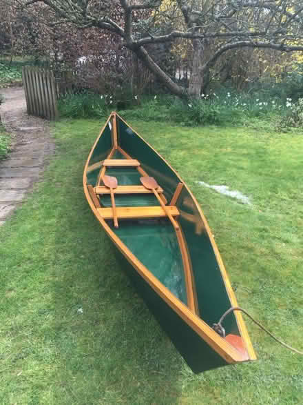 Photo of free Wooden canoe (HP27 Lacey Green) #1