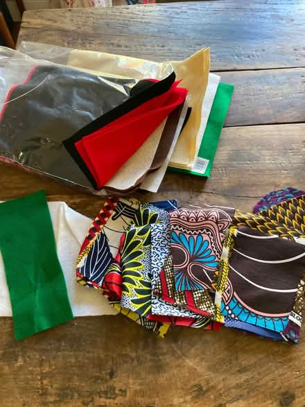 Photo of free Felt and patterned squares for crafting (Colwall Stone WR13) #1
