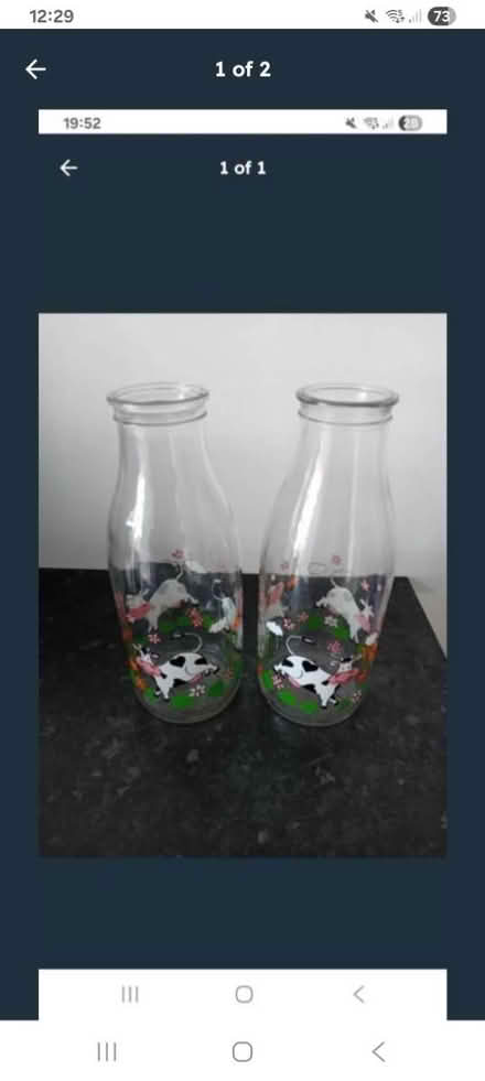 Photo of free Cow French milk bottles x 2 (Blandford DT11) #1