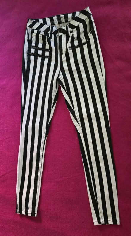 Photo of free Black and White Striped Pants - 1 (West 7th) #1