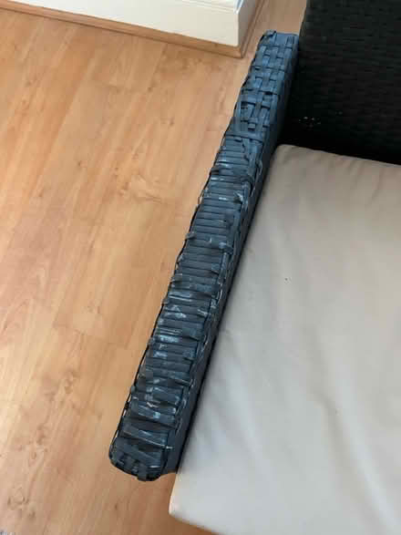 Photo of free rattan 2 seater sofa with cushion (CT9) #2