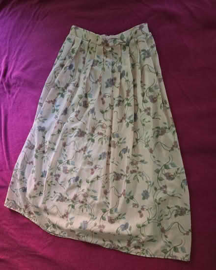 Photo of free Vtg Pink Floral Maxi Skirt - Medium (West 7th) #1