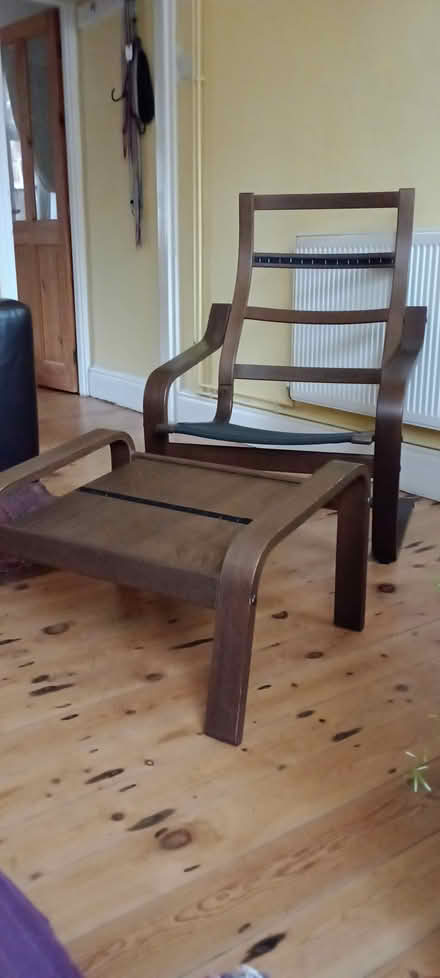 Photo of free IKEA Poang chair and footstool. FRAMES only (Braunstone LE3) #1