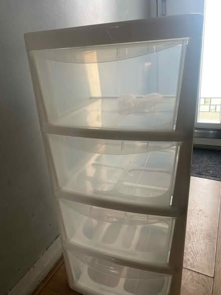 Photo of free Set of plastic drawers in white (L10) #1