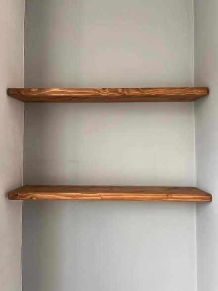 Photo of free 5 Wooden Shelves and Mantelpiece (NE8 4LA) #1