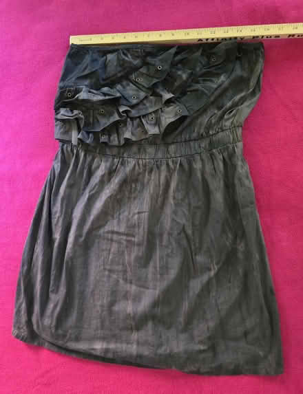 Photo of free Gray Strapless Ruffle Mini Dress XL (West 7th) #3