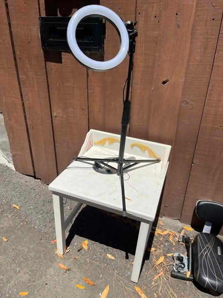 Photo of free Zoom face lit camera stand SM table (155 Pearce Rd, San Rafael) #1
