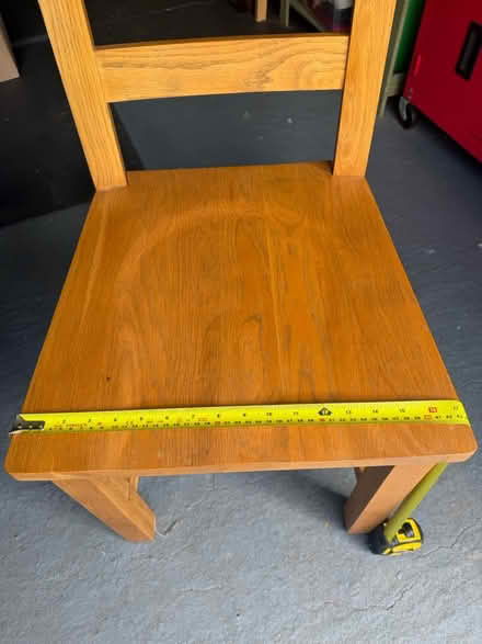 Photo of free 2 x Solid Oak Dining Chairs (Liverpool L17 near Jericho L) #2