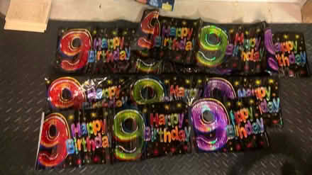 Photo of free 4 x happy 9th birthday banners (Chatham) #1