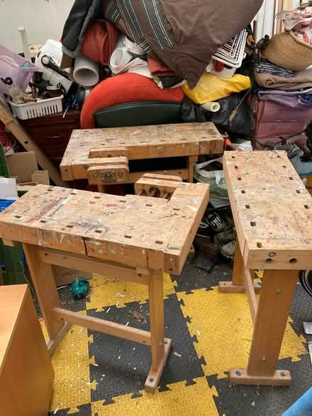 Photo of free Woodworking benches with vices (Horley) #1