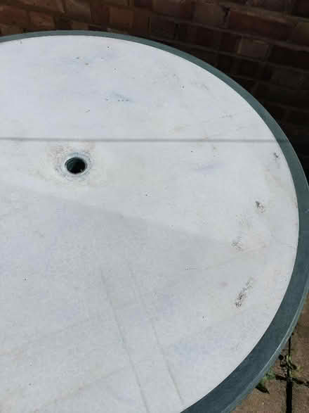 Photo of free Plastic round garden table (Stepney E1) #3