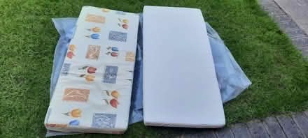 Photo of free 2 x garden bench cushions (Hereford, Belmont) #2