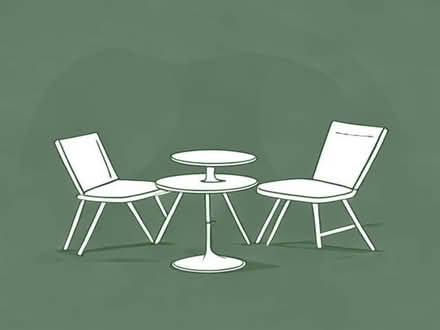Photo of Small patio table and 2 chairs (Newfield Green S14) #1