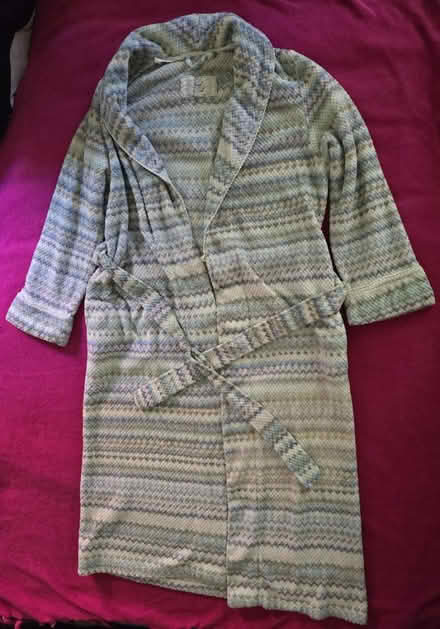 Photo of free Long Zig Zag Print Bathrobe - Small (West 7th) #1