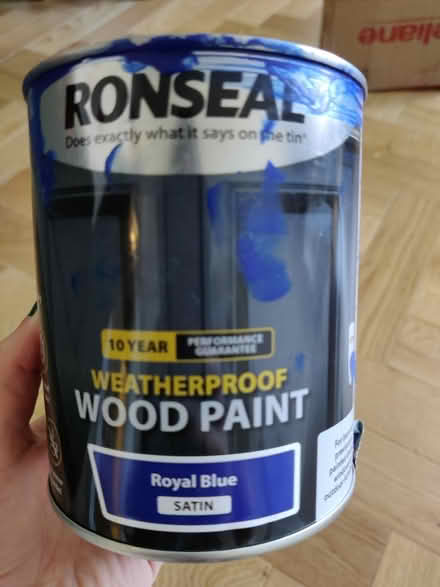 Photo of free Ronseal blue outdoor paint (Marchmont EH9) #1