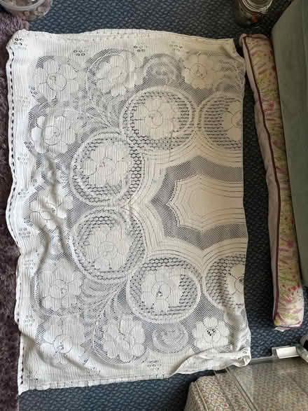 Photo of free Vintage lace tablecloth (Ashford TW15) #2