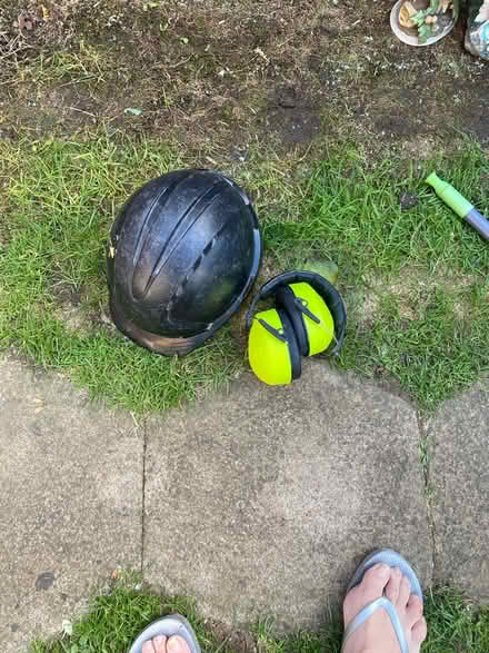 Photo of free Helmet and ear things (Newport Pagnell MK16) #1