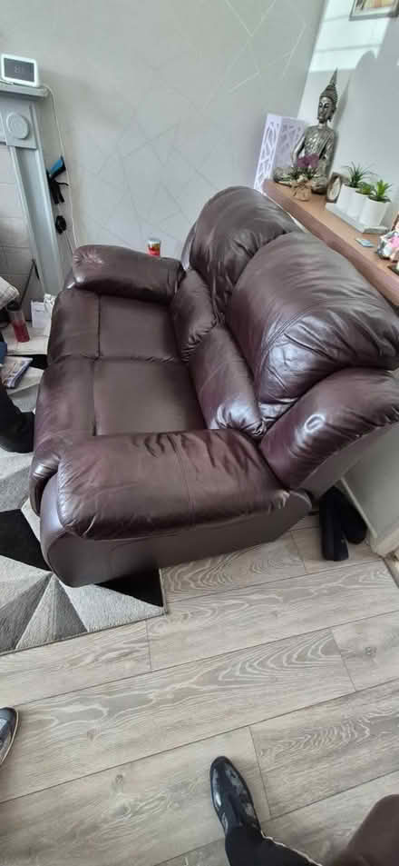 Photo of free 2 seater leather sofa (B42 great Barr) #1