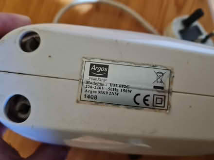 Photo of free Argos electric whisk - working but without attachments (Ashurst Wood RH19) #2