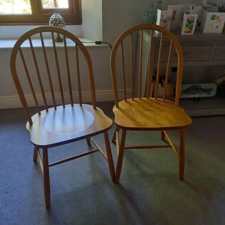 Photo of free 2 wooden ercol style chairs (Appleby) #2