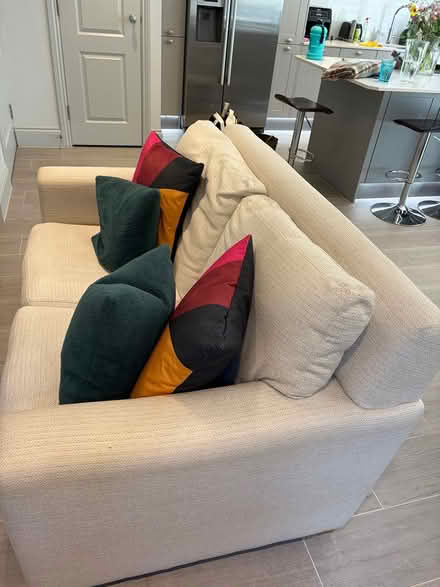 Photo of free White 2 seater sofa (KT13 Weybridge) #4