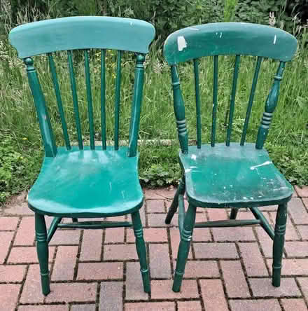 Photo of free Pair of wooden chairs (Deadman's Hill MK45) #1
