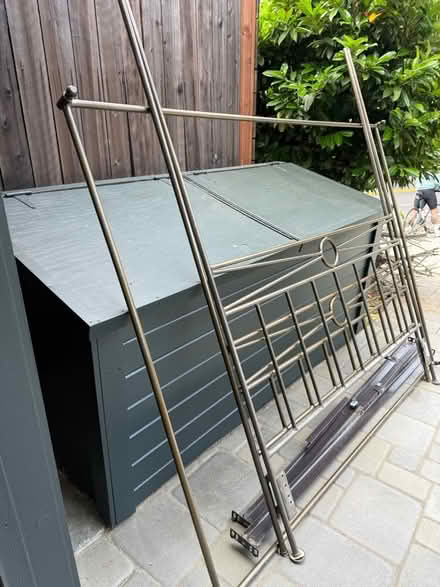 Photo of free Four poster canopy, metal bedframe (Mill Valley) #2