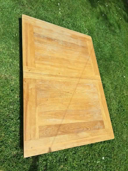 Photo of free Solid oak dining table (Heswall) #2