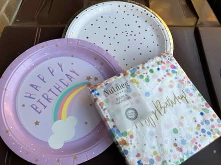 Photo of free Unused party plates and napkins (ME1) #1