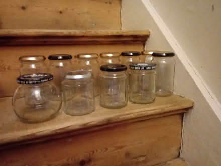 Photo of free Selection of 11 Jam Jars with Lids (Kendal LA9) #1