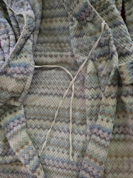 Photo of free Long Zig Zag Print Bathrobe - Small (West 7th) #4