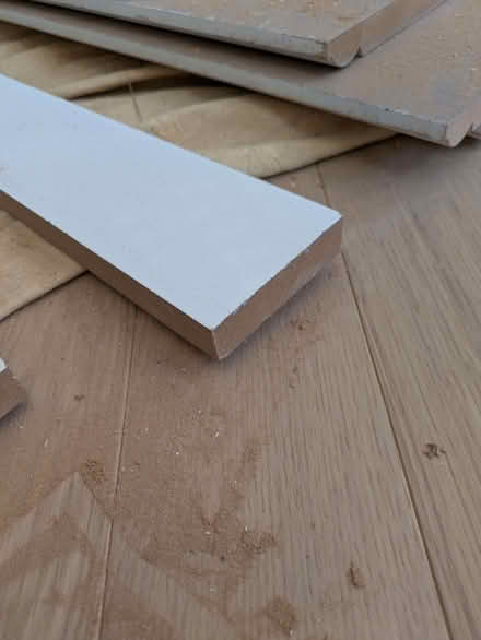 Photo of free 15 MDF planks of wood 7.5 x 300cm (Kensal Rise/Green NW10) #2
