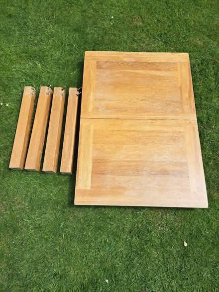 Photo of free Solid oak dining table (Heswall) #1