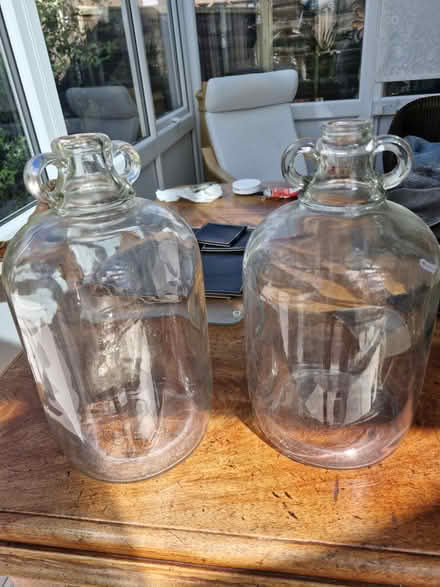 Photo of free Two clear demijons. (Burnham on Crouch CM0) #1