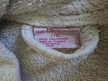 Photo of free Fuzzy White Short Robe - L/XL (West 7th) #2