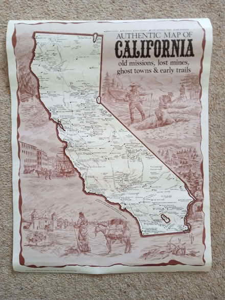 Photo of free Poster - California Ghost Towns etc. (Elvaston Meadows DE72) #1
